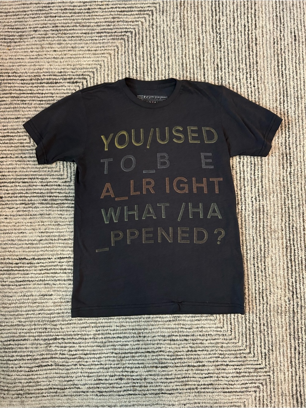 Vintage 2007 Official Radiohead You Used To Be Alright In Rainbows Tour Shirt S